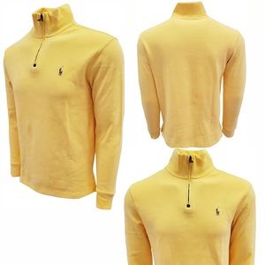 Vintage Polo Ralph Lauren Men’s 1/4 Zip French Rib Long Sleeve Pullover